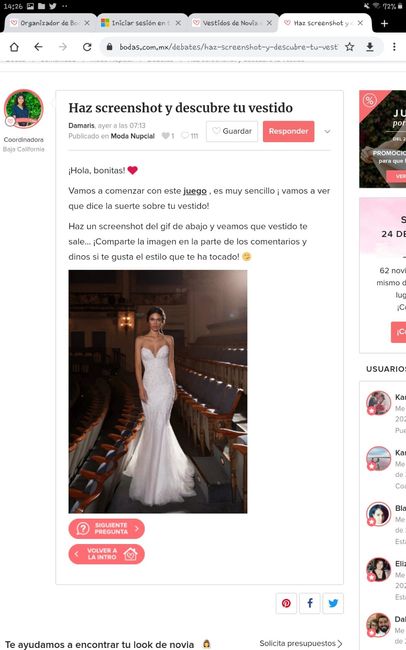 Haz screenshot y descubre tu vestido 23