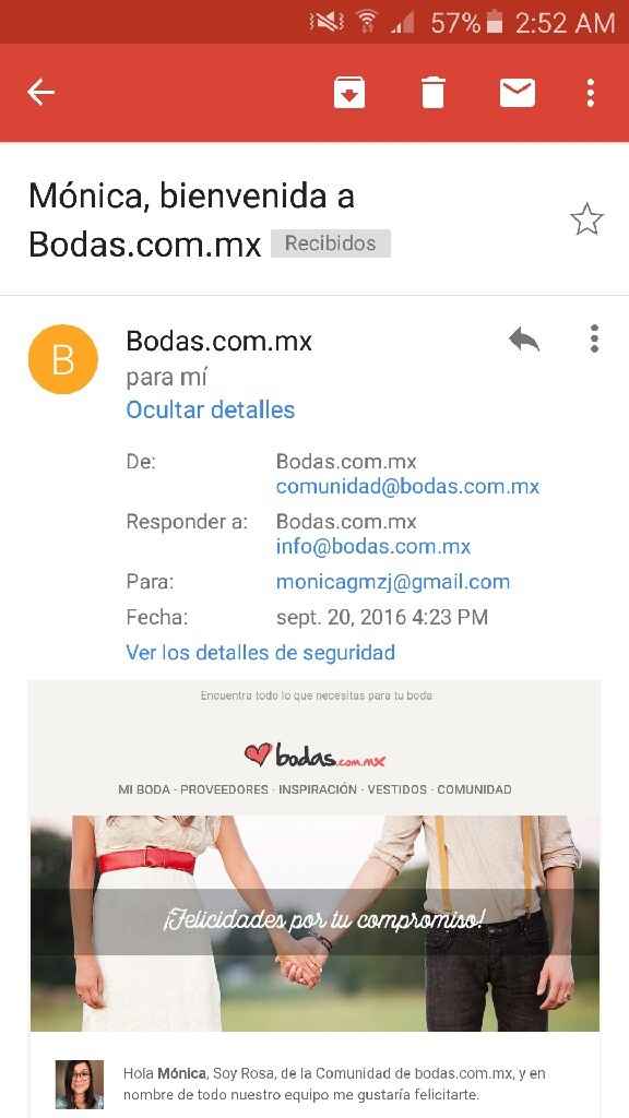 ¿Cuándo te registraste en bodas.com.mx? - 1