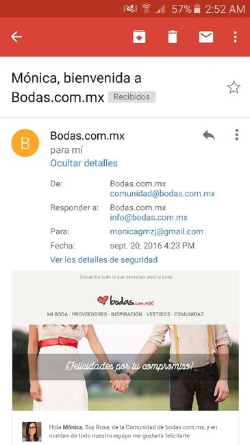 ¿Cuándo te registraste en bodas.com.mx? - 1