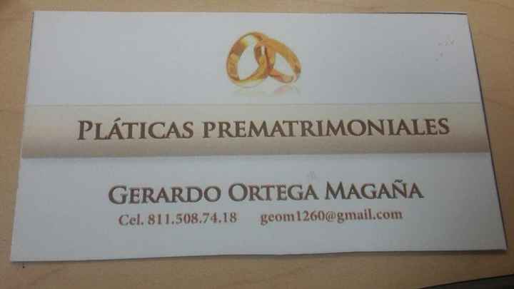 ¡Pláticas prematrimoniales! - 1