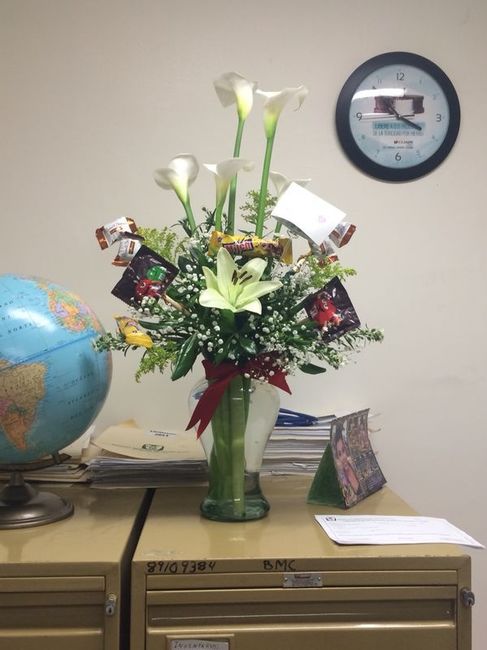 flores para el novio!!