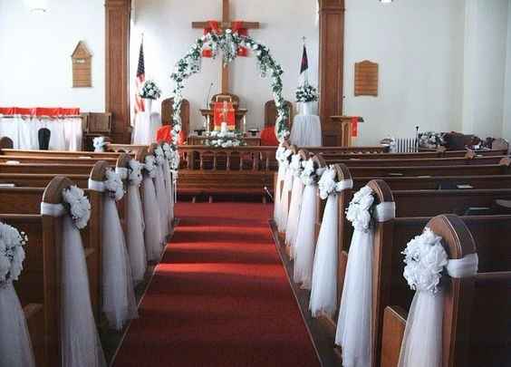 Pasillo De La Iglesia De La Boda