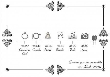 Itinerario de boda 2