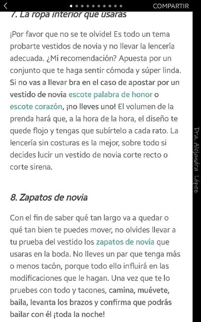 9 cosas que hay que llevar a la prueba del vestido - 6