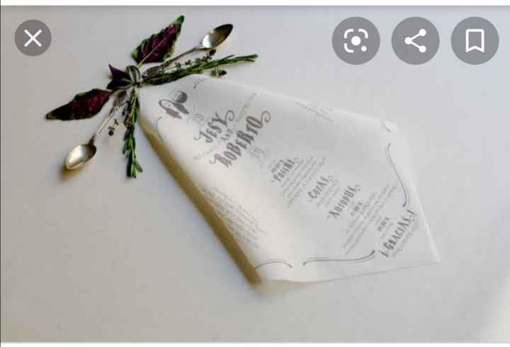 Servilleta como invitación - 1