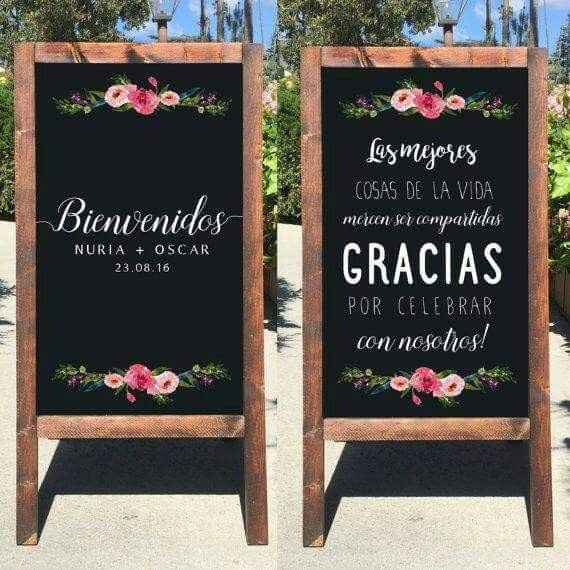 Letreros de recibimiento - 1