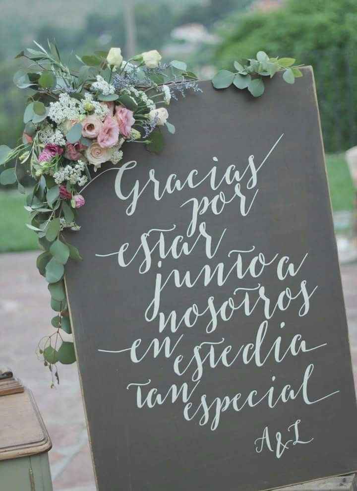 Letreros de recibimiento - 2