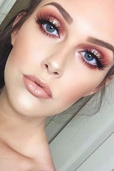Rose gold makeup para el mes rosa 15