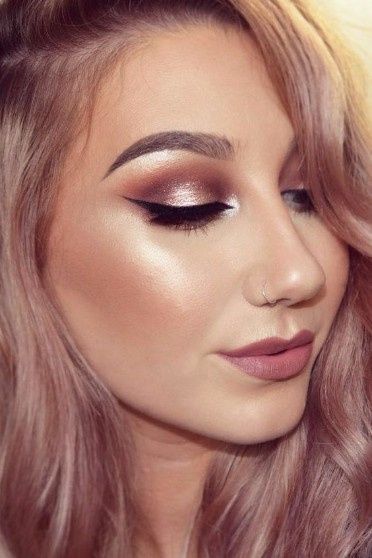 Rose gold makeup para el mes rosa 20