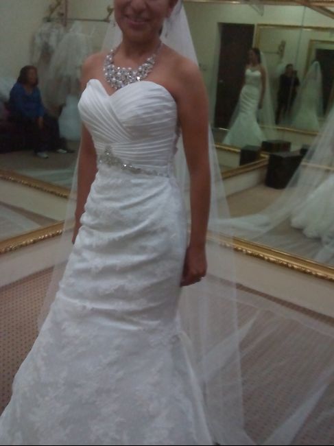 Mi vestido de novia ya en casa - 1