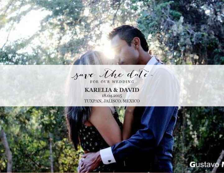 Ayuda para hacer save the date!  - 1