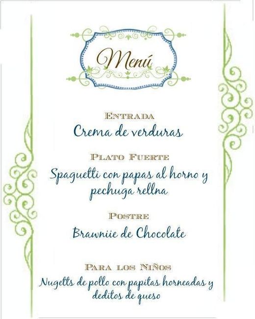 Menu.