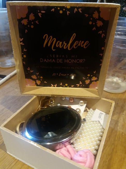 Cajita para mis damas de honor