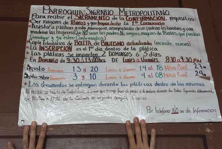 Confirmaciones Agosto y Septiembre