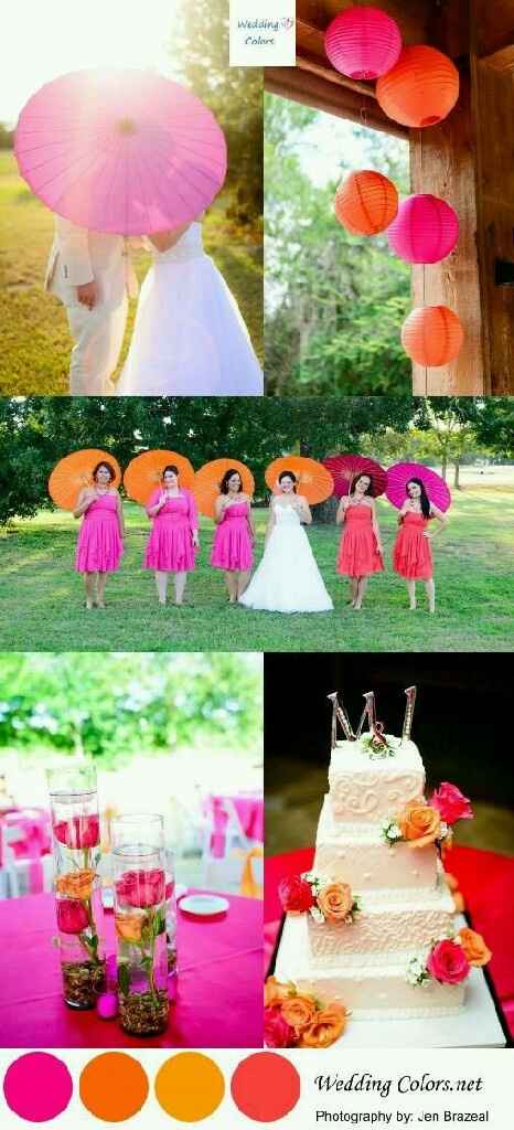 Ramos de novia en tono naranja - 2