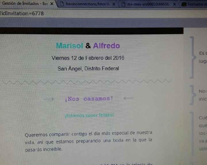 Formato letra invitaciones on line - 1