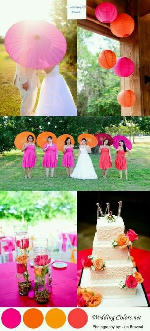 Ramos de novia en tono naranja - 2