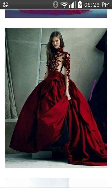 Vestido de novia rojo, ¿te atreves? - 1