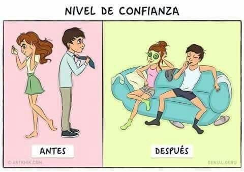 Antes & después matrimonio. - 2