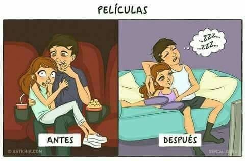 Antes & después matrimonio. - 5