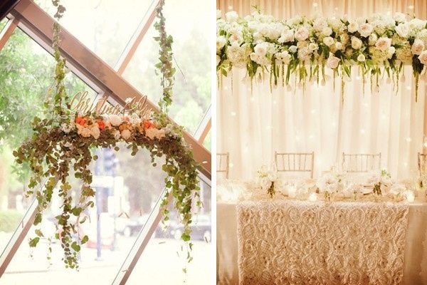 consiste en colgar un adorno sobre ella. Por ejemplo: un candelabro o flores flotantes