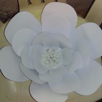 flor de hoja opalina blanca
