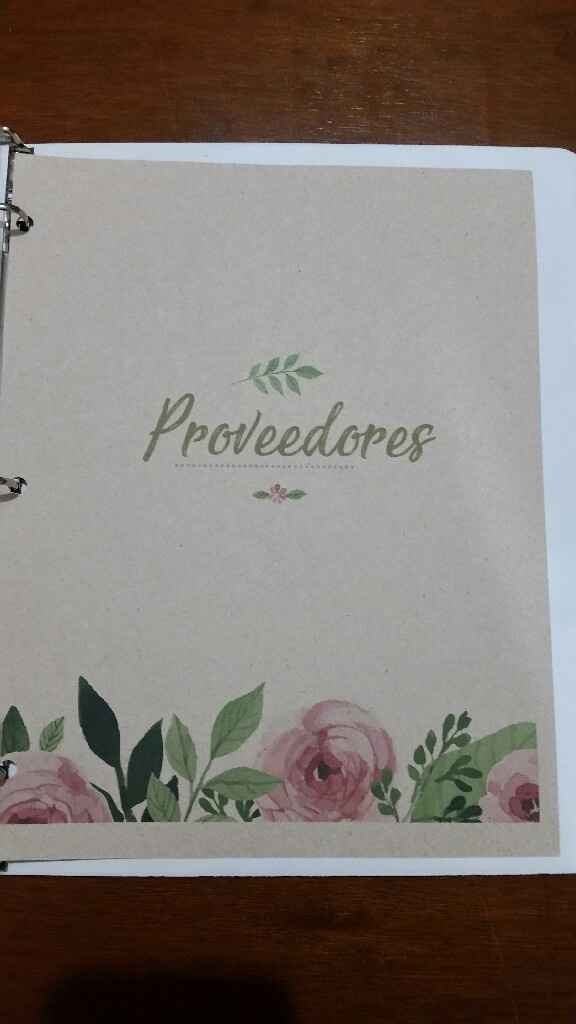 Carpeta para organizar la boda - 4