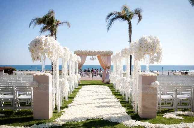 Decoración para boda en la playa