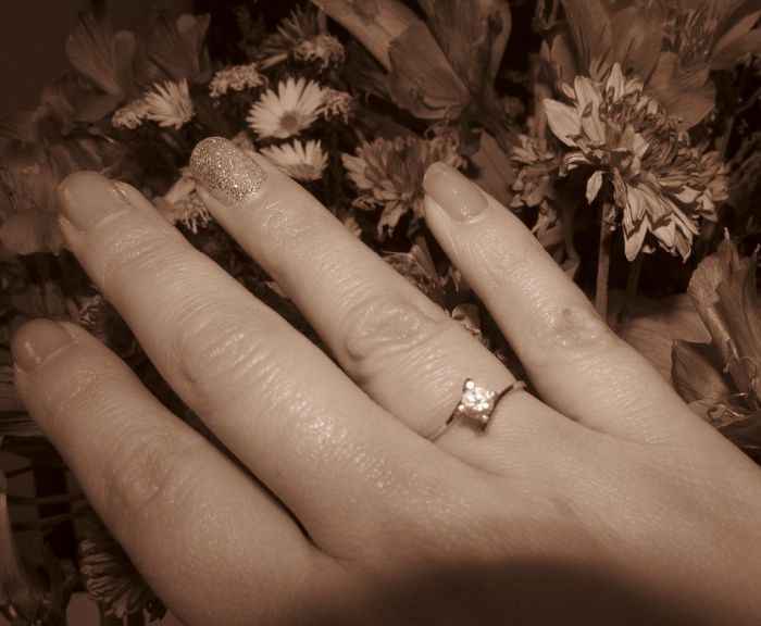 Mi anillo de compromiso.