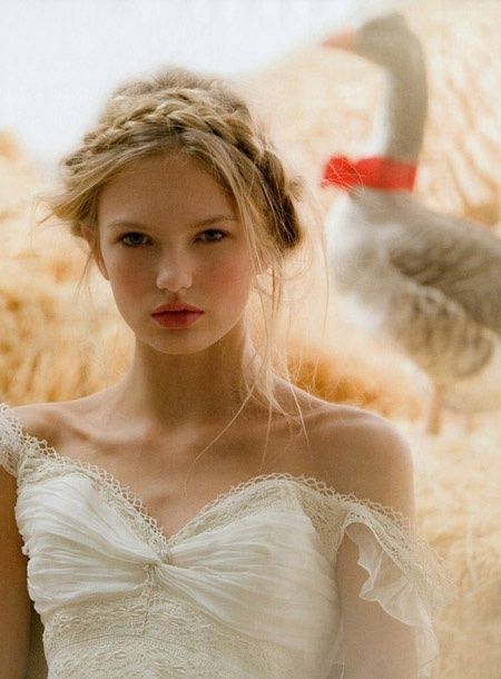 peinado de novia con trenza