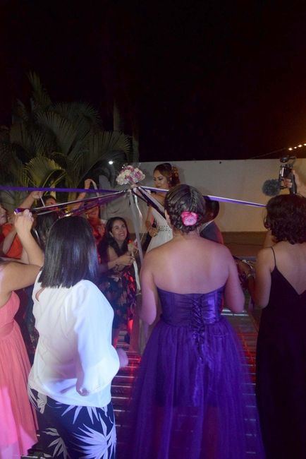 Acomodándose las chicas