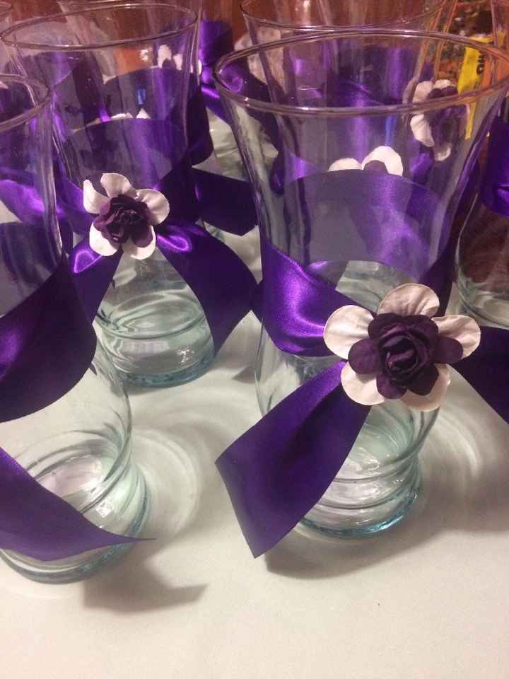 Floreros para boda del civil