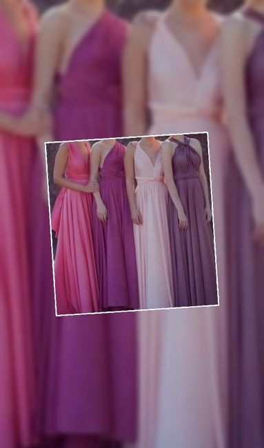¿Eres una novia de: damas iguales o con vestidos diferentes? 1