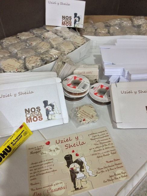 Por fin llegaron!! invitaciones de nuestra boda religiosa - 3