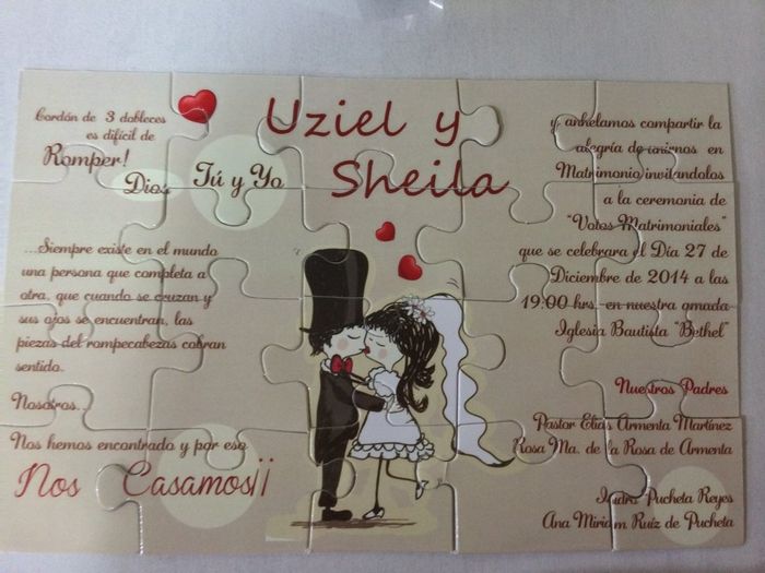 Por fin llegaron!! invitaciones de nuestra boda religiosa - 4