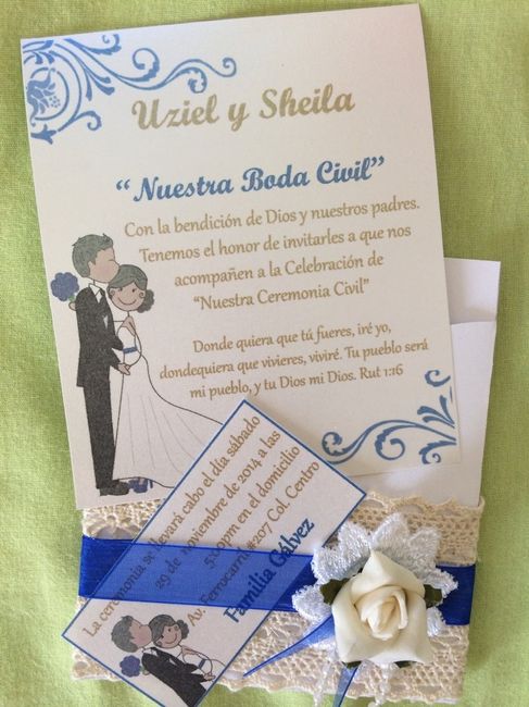 Invitaciones boda civil*  - 2