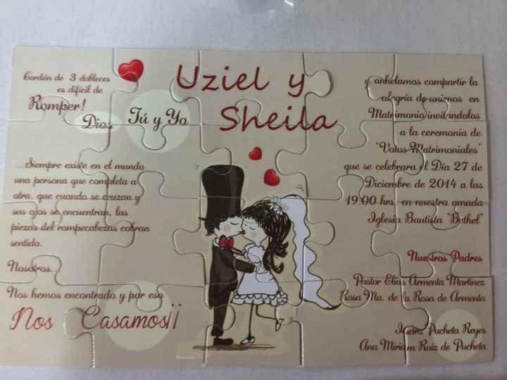 Por fin llegaron!! invitaciones de nuestra boda religiosa - 4