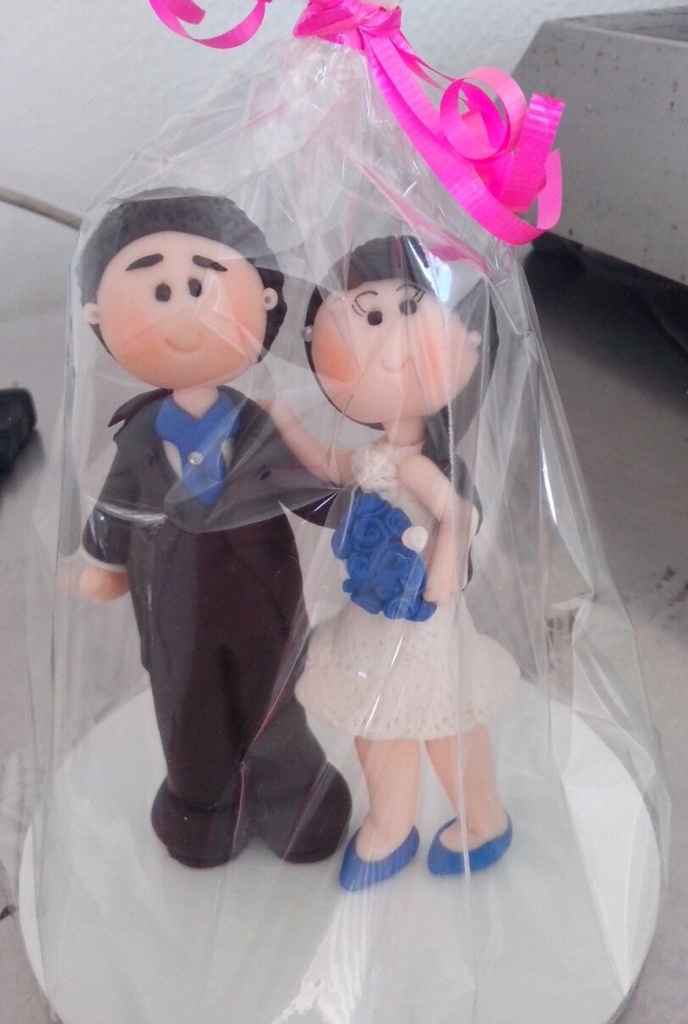 Muñequitos para el pastel boda civil* - 1