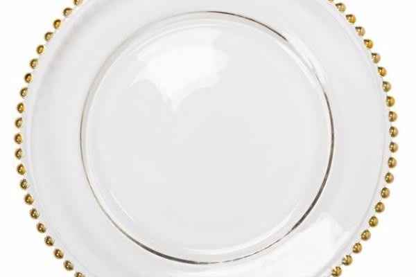 Plato base Cristal Dorado