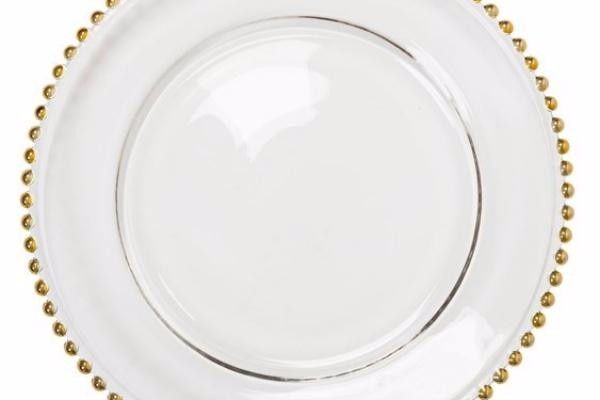 Plato base Cristal Dorado