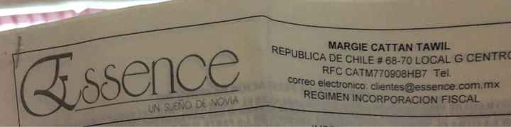 ¿Dónde compraste o comprarás el vestido o traje? - 1