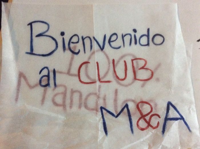 Y la bienvenida al club