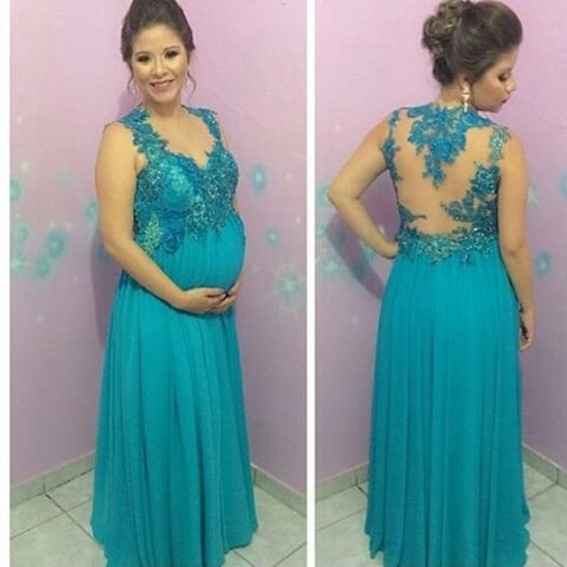 vestidos color turquesa
