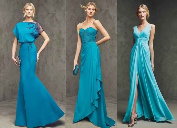 vestidos color turquesa
