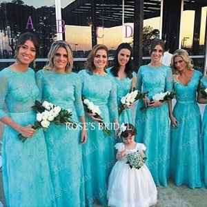 vestidos color turquesa