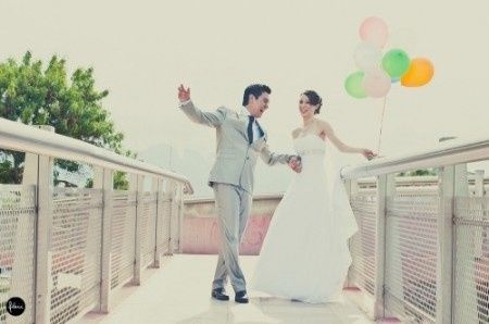 sesión de fotos con globos