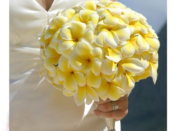 ramo amarillo para boda el playa
