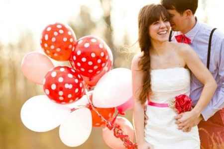 sesión de fotos con globos