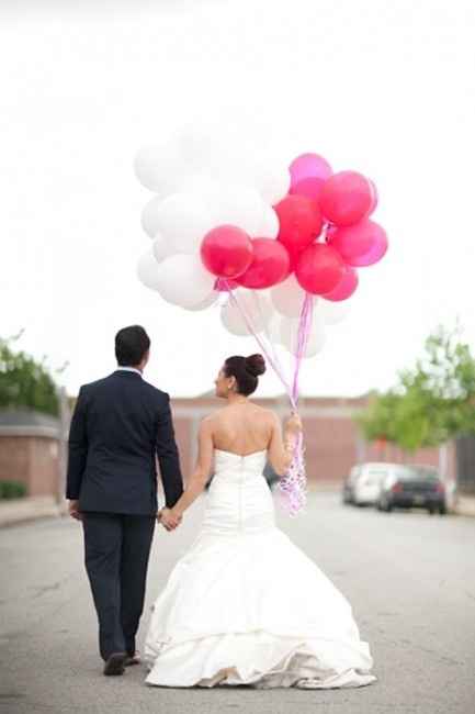 sesión de fotos con globos