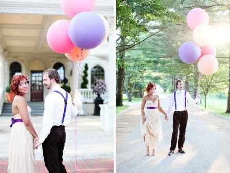 sesión de fotos con globos
